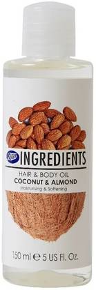 Boots ngredients Coconut & Almond Hair & Body Oil Hair Oil