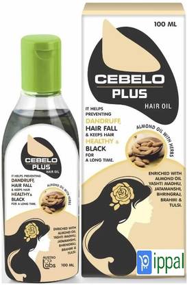 PIPPAL CEBELO PLUS HAIR OIL WITH ALMOND OIL FOR DAILY USE PACK OF - (100ML X 1) Hair Oil