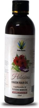 fusion moksha Hibiscus Onion Hair Oil | Jabakusum Tel | Jaba Phool Tel | Jaba Kusum Oil Hair Oil