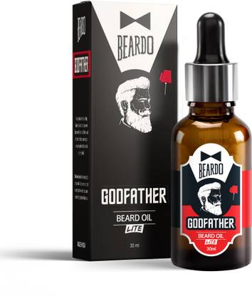 BEARDO Godfather Lite Beard and Moustache Oil For Men 30 ml|Non-Sticky, Light Beard Oil Hair Oil