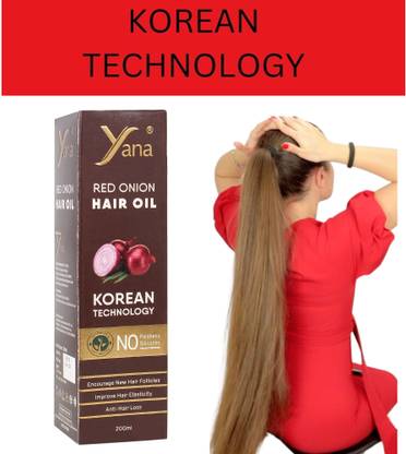 Yana Red Onion Hair Oil KOREAN TECHNOLOGY Almond Aloe vera Extract Vitamin E Bhringraj Amla Brahmi Hair Oil