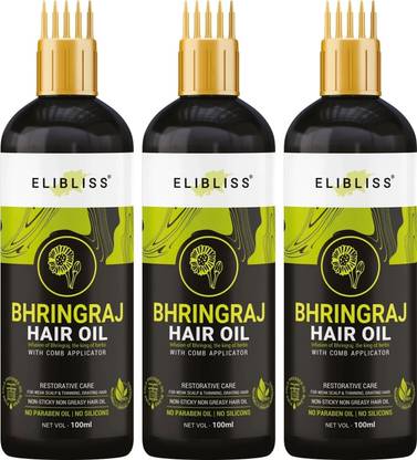 ELIBLISS Bhringraj Hair Oil With Comb Hair Oil