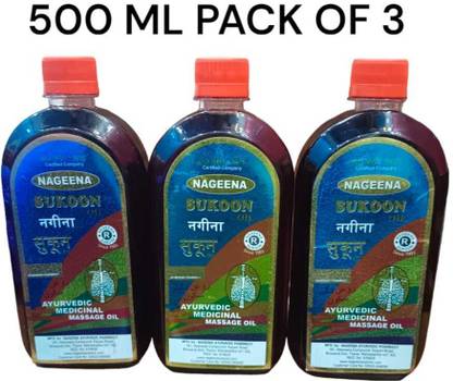 Nageena sukoon massage 500 ml px 3 Hair Oil