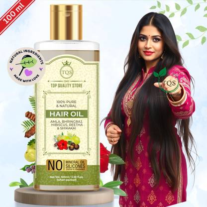 Top Quality Store Amla,Reetha Shikakai & Bhringa Hibiscus hair Re growth Herbal Oil Hair Oil