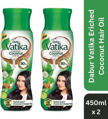 ডাবর Vatika Enriched Coconut -10+ Herbs চুলের তেল