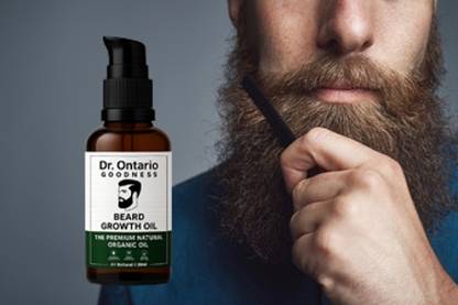 Ontario Goodness Dr. Ales Fast & Advanced Beard & Mustache Growth Oil for MenAX4 Hair Oil