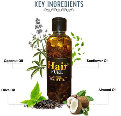 UNICAST HAIR FUEL Herbal Hair Oil Set of 2 (200g Each Bottle) Hair Oil