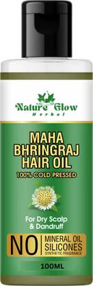 Nature Glow Herbal BHRINGRAJ HAIR OIL | FOR STRONGER GROWTH OF HAIR | Hair Oil