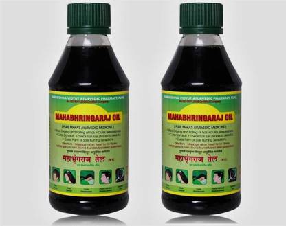 Mahabhringraj AYURVEDIC HAIR OIL 200ML PACK OF 2 Hair Oil