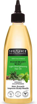 Soulflower Rosemary Mint Light Hair Strengthening Oil Hair Oil