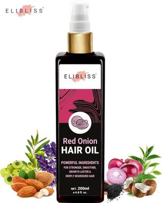 ELIBLISS Red Onion Hair Oil for Hair Regrowth & Hair Fall Control Hair Oil