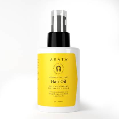 ARATA Curl Care Hair Oil | With 14 Potent Oils | Nourishes Curls | SLS - Free Hair Oil