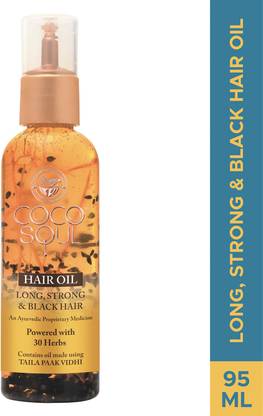 Coco Soul Hair Oil for Long Strong Black Hair with Virgin Hair Oil