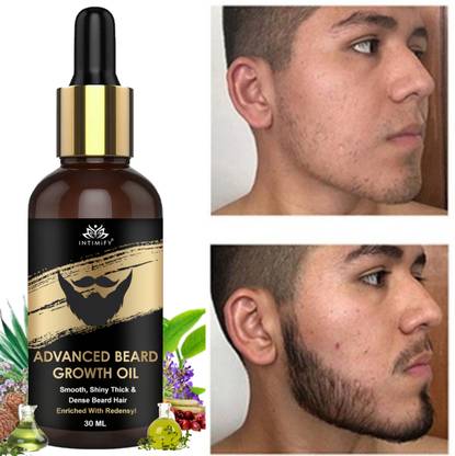 INTIMIFY Beard Growth Oil, With Advanced Formula, Solves Patchy Beard Hair Problem Hair Oil