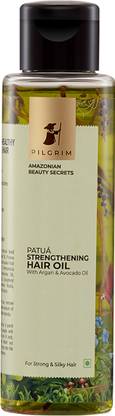 Pilgrim Patua Strengthening Hair Oil with Argan & Avocado for Strong,Smooth, Silky Hair Hair Oil