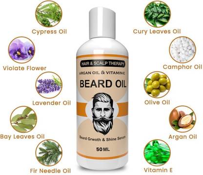 Manarya Sun's Heart Beard and Hair Growth Oil, 50 ml| Beard growth oil for men Hair Oil