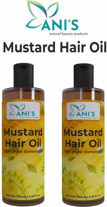 ANI'S Certified Pure Mustard Oil For Hair Growth, Baby Massages & Skin  Hair Oil