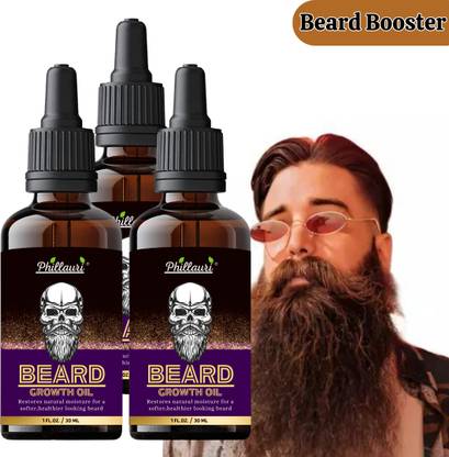 Phillauri Beard oil For Hydrates Skin|| Softens Beard||(pack of 3) Hair Oil