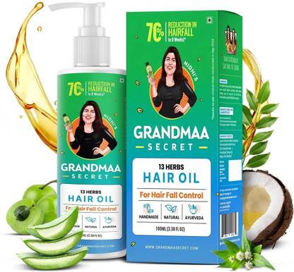 NIDHI'S GRANDMAA SECRET 13 Herbs Hair Oil for Hair Fall Control, Hair Growth & Hair Thinning Hair Oil