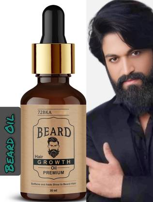 72BKA Beard Oil for Growing Beard Faster with Almond & Thyme, 100% natural m74 Hair Oil