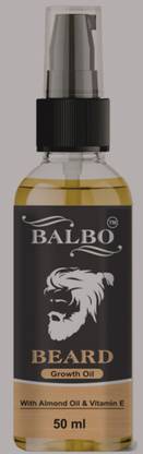 BALBO Beard Growth Oil - 50ml - More Beard Growth, 8 Natural Oils including Jojoba Oil, Vitamin E, Nourishment & Strengthening, No Harmful Chemicals Hair Oil
