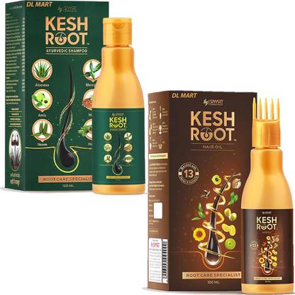 DL MART Root Hair Oil For Hair Growth with Root Hair Shampoo Combo Of 2 Hair Oil