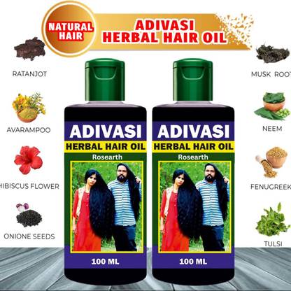 Adivasi Best Ayurvedic Hair oil ,For Scalp Cleansing , Frizz Control oil Hair Oil