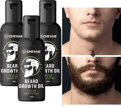 Chevar beard oil For Men for thicker, longer Beard For patchy, uneven Beard Hair Oil