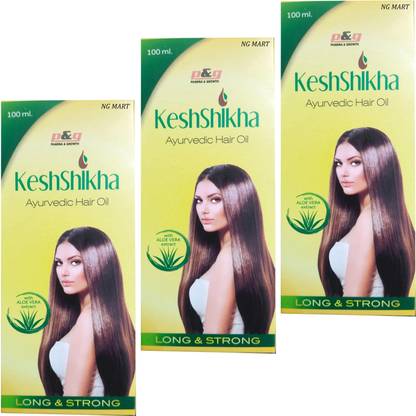 NG MART NG KESHSIKHA AYURVEDIC HAIR OIL PACK OF - 3 Hair Oil