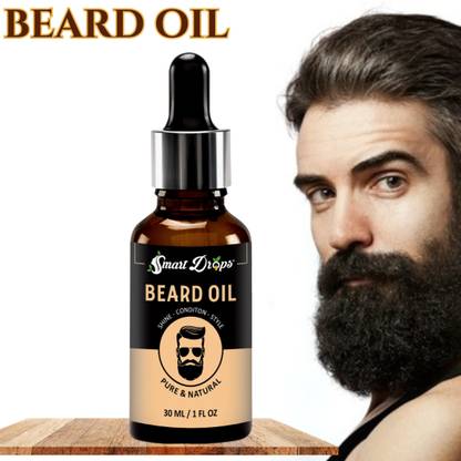 smartdrops Beard Nourish & Growth Oil - Deep Conditioning for Fuller, Softer Beard Hair Oil
