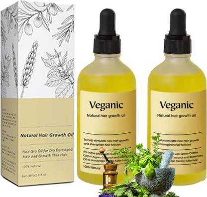 Veganic Natural Hair growth oil for Weak Hair Conditioning