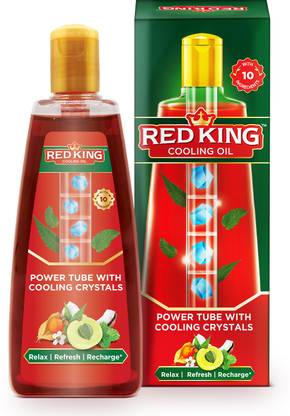 Red king Cooling Oil, Non Sticky, Relieves Body Aches Hair Oil