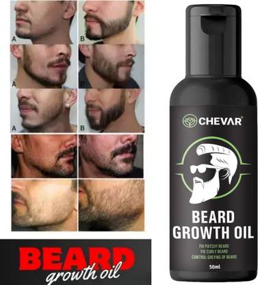 Chevar beard oil Natural Beard Growth for smooth shine Black Hair Oil