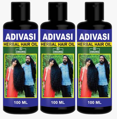ENAUNIQ Natural Adivasi Hair Oil For Hair Growth, Long Hair, Dandruff Control Hair Oil