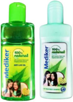 MEDIKER oil Anti Lice Shampoo Treatment Hair Oil 50ml combo pack 2 Hair Oil