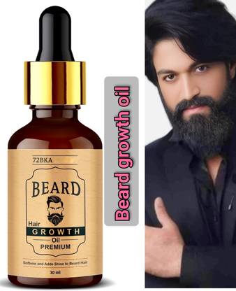 72BKA Beard Hair Oil for Men Fast Growth & Soft Beard with Beard Growth Oil for Men Hair Oil