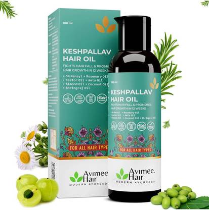 Avimee Herbal Keshpallav Hair Oil with Rosemary for Hairfall Control and Growth Hair Oil