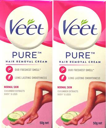 Veet HAIR REMOVAL CREAM PACK OF 2 TOTAL 100GRM Cream