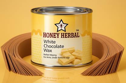 HONEY HERBAL White Chocolate Wax For Smooth Wax For Women And Men (599g) Wax