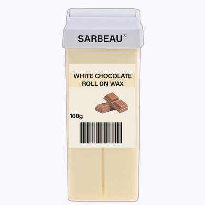 Sarbeau White Chocolate Roll-On Wax for Hair Removal | 100g Cartridge _C_084 Cream