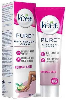 Veet Pure Hair Removal Cream for Women With No Ammonia Smell, Normal Skin Cream