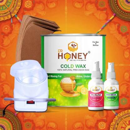 DR.HONEY Wax Raksha Bandhan Deluxe Waxing Set (599.07 gm) Cream