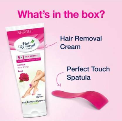 shrout Gentle Hair Removing Cream for Delicate Areas with Wax Soothe Cream