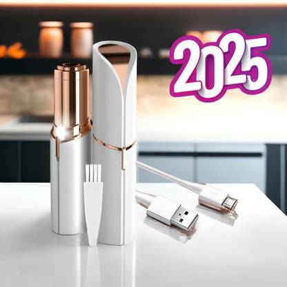 Loyalmart Flawless Lipstick Shape Charging Hair Remover With USB Cable Painless Strips