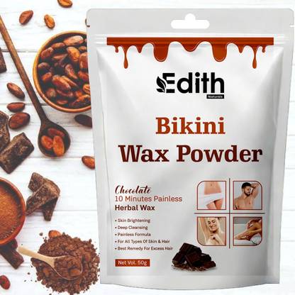 EDITH NATURALS Herbal Wax Powder Instant Hair Remover Chocolate Flower Powder