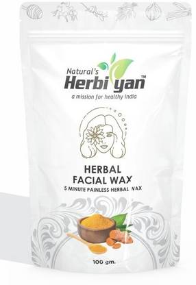 Natural's Herbiyan Rose Facial Wax 5 Minute Painless Herbal Wax Powder Powder