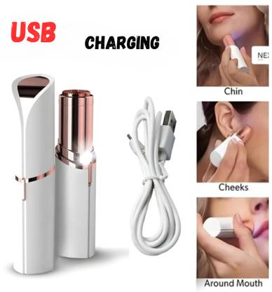 UBRONIK Flawless Electronic Facial Hair Remover in Lipstick Shape Design Strips