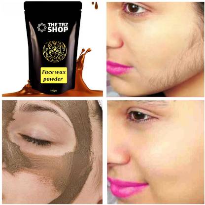 TRZ Face Hair Removal Whitening Waxing Powder,Easy to use at home,No Skin rashes Wax