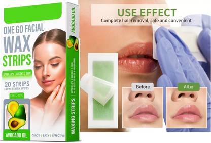 WOONGMI Facial Eyebrows, Upper Lip And Chin,Hair Removal Double-Side Strips