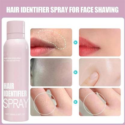 revary Hair Identifier Spray For Face Shaving And 4 Razor Dermaplaning Hair Spray